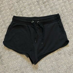 Forever 21 Black Sweatshorts Low Waisted